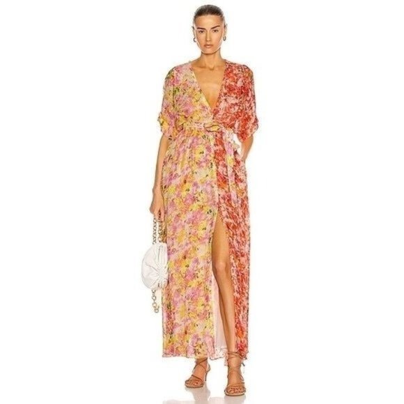 ROCOCO SAND Nesh Maxi Dress In Yellow - Size Small - Picture 1 of 8